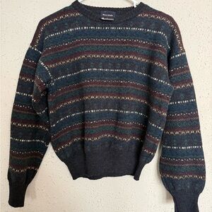 Vintage Mark Shale Wool Fair Isle Sweater